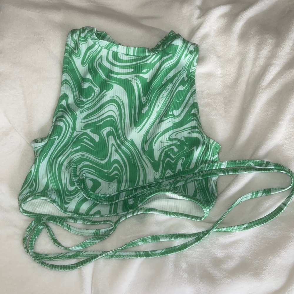 H&M Tie Dye Wrap Around Tank Top